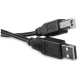 Cable conexión USB impresora 1,8 metros negro o gris (a elegir)